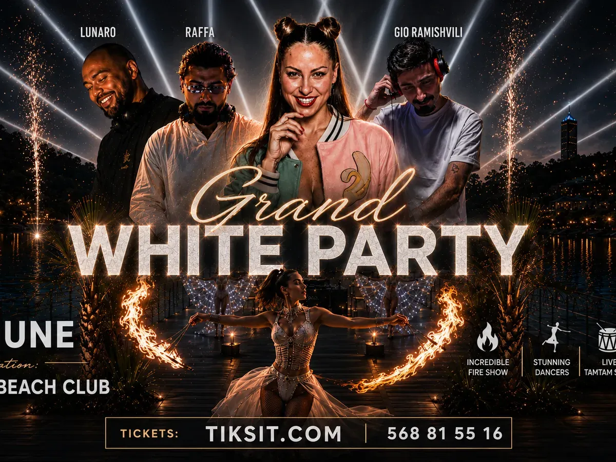GRAND WHITE PARTY | 19 JUNE | KUS TBA BEACH CLUB
